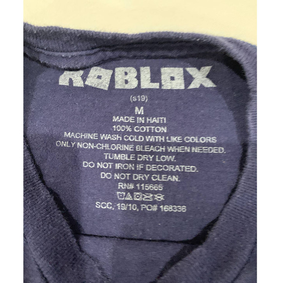 Roblox Soccer Player And Characters Group Navy Blue Graphic Kids T-shirt Size M - Picture 4 of 6